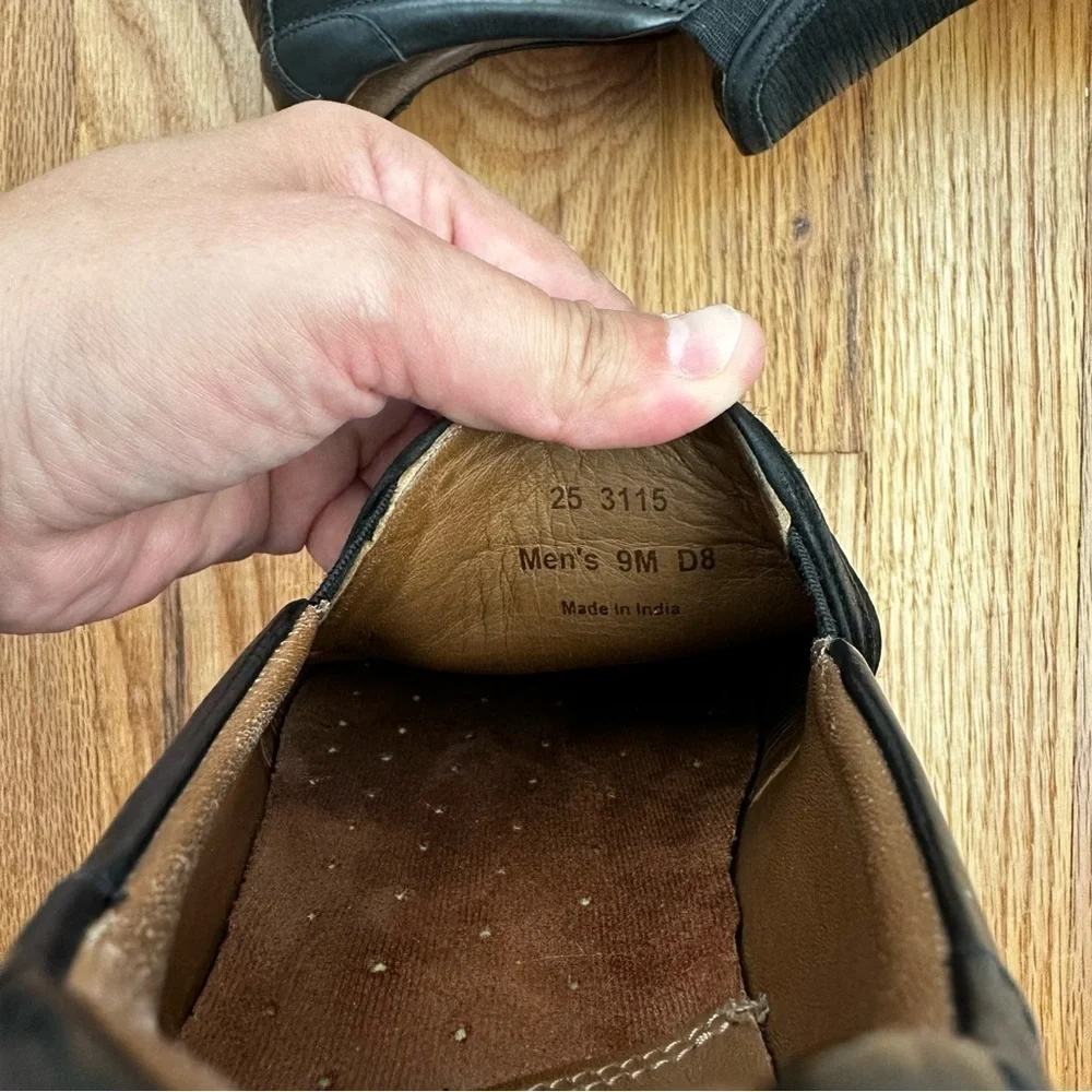 Johnston & Murphy McFarland Slip-On Black Leather Men’s Size 9M